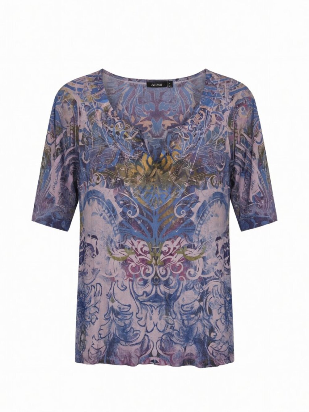 Apt. 9 Purple Paisley Top Size L